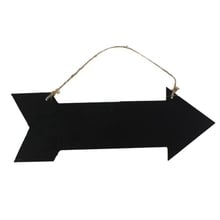 New Arrow Hanging Black Chalkboard Message Fun Plaque Kitchen Gift Home Note Memo Indicator Board 2024 - buy cheap