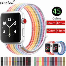 Strap for Apple watch band 42mm 38mm iWatch 4 band 44mm 40mm Sport loop watchband Nylon watch belt bracelet Apple watch 4 3 2 1 2024 - buy cheap