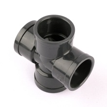 Inner Diameter 40mm PVC Straight Cross Connector 4-Way Water Pipe Garden Irrigation Fittings Tube Joint 2024 - buy cheap