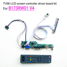 Para b173rw01 v4 17.3 "lvds 1600*900 60hz wled portátil lcd tela 40 pinos/vga/av/áudio/rf/usb tv56 controlador driver board kit 2024 - compre barato