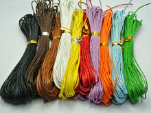 100 Meters Mixed Color Waxed Cotton Beading Cord 1mm for Bracelet Necklace 10 Strands 2024 - buy cheap