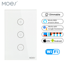 Wifi Smart Wall Touch Light Dimmer Switch US Standard APP Remote Control Works with Amazon Alexa and Google Home 2024 - buy cheap