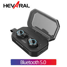 Hevaral 5.0 TWS Bluetooth Earphone Binaural Calling HIFI Wireless Earbuds Headset Waterproof Earphone With 3000mAh Charging Case 2024 - buy cheap