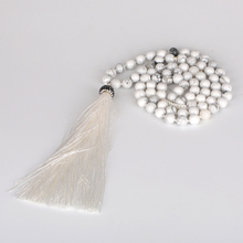 Kejialai pingente de strass branco, joia de magnésio com borla branca, presente para namorada 2024 - compre barato