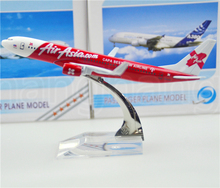 Air Asia plane model Boeing 737 16cm airplane models child Birthday gift toys Free Shipping alloy metal model plane 2024 - buy cheap