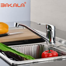 BAKALA Chrome Kitchen Sink faucet Mixer Tap 360 Degree Rotation Brass Kitchen Faucets Hot And Cold kitchen faucet K11 2024 - buy cheap