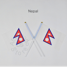 Bandera Nacional de Nepal de 14x21cm, 10 piezas, bandera para agitar con la mano, para reunión, desfile, fiesta, colgante, decoración 2024 - compra barato