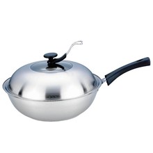 Panela de aço inoxidável wok, panela inoxidável wok, panelas infantis para cozinha 2024 - compre barato