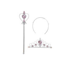 Frozen Crown Twinkle Hair Accessories For Girls Princess Bridal Crown Crystal Tiara Hoop Headband Hair Bands Magic Wand New 2024 - buy cheap