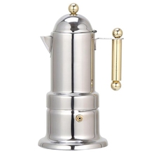Cafeteira moka de aço inoxidável, 200ml, 4 copos, bule, filtro, máquina automática de café 2024 - compre barato