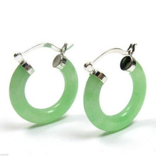 A New Pair Natural Green  925 Sterling  Earrings 2024 - buy cheap