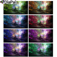 DIAPAI 5D DIY Pintura 100% Praça Cheia de Diamante/Broca Redonda "estrelas Coloridas" 3D Bordado Ponto Cruz Casa decoração 2024 - compre barato