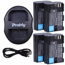 Probty-batería LP-E6 LPE6 LP E6, cargador Dual USB para cámara Canon EOS 5D Mark II III 5DS 5DS R 6D 7D 60D 60Da 70D 80D 7D, 4 Uds. 2024 - compra barato