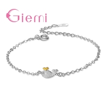 925 Sterling Silver Jewelry Bracelet Bangles For Women Girls Cute little Whale For Little Girls Daughter Granddaughter Birthday 2024 - buy cheap