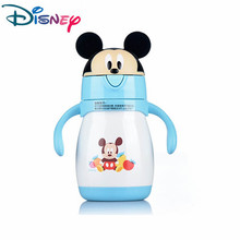 Disney Baby Stainless Steel Thermos Feeding Cup Learn Drinking Cup with Straw Thermal Bottle Leak-poof Vacuum Flask 2024 - buy cheap