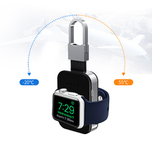 Брелок Беспроводное зарядное устройство для Apple Watch 5 4 3 2 44 мм/42 мм/38 мм/40 мм iWatch портативный внешний аккумулятор для часов 2024 - купить недорого