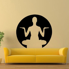 Yoga Pose Zen Wall Living Room Home Stickers Vinyl Removable Decals Bedroom Art Decoration Waterproof Wallpaper Murals L402 2024 - buy cheap
