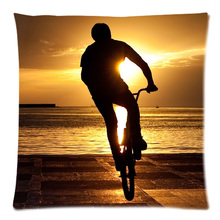 Personalizado capa de almofada do sofá bicicleta motocross & bmx lance travesseiro caso decorativo algodão linha almofada decoração para casa 45x45cm 2024 - compre barato