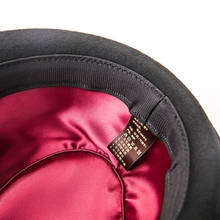 FS Black Mens Hats Fedoras Short Brim Panama Fedora Gentleman Felt Hat 100% Astralia Wool Autumn Winter Trilby Cap Jazz Style 2024 - buy cheap