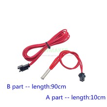 1M Cartridge Heater with terminal 12V 24V 40W red Heater Tube 6*20mm for TEVO or 3D printer Hotend Kit 2024 - buy cheap