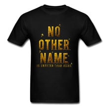 Letter T-shirts Men Sweeter Than Jesus T Shirt Adult Tshirt Black Gold 2018 Fashion Design Tops Pure Cotton Printed Tees 2024 - buy cheap