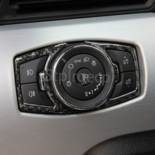 100% de fibra de carbono Real cubierta de interruptor para lámpara Trim de estilo de coche para Ford Mustang 2015 2016 2017 Interior Accesorios 2024 - compra barato