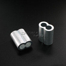 50pcs/lot 3mm Aluminum Cable Crimps Sleeves Rope Clip Fittings Loop Sleeve 2024 - buy cheap