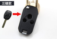 Capa para chave remota substituta com 3 botões, para honda fit city crv odyssey accord 7 8 fob capa (estilo antigo) + frete grátis 2024 - compre barato