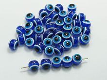Cuentas redondas de Ojo Azul Kabbalah, 200 pulgadas, 8mm (0,31 ") 2024 - compra barato