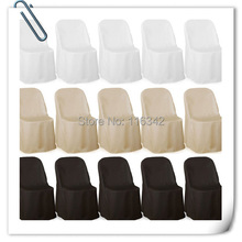 Factory Price!!! 50pc Polyester Folding Chair Covers For Wedding Party Decoration  Free Shipping Marious 2024 - buy cheap