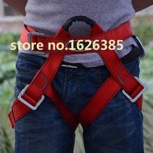 Outdoor safety belt mountaineering rock climbing cable harness rope lifting sling 2024 - buy cheap