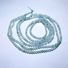 Natural Aquamarin e Micro Facted Beads,Faceted Tiny Spacer Gem Beads,Size 2mm 3mm 4mm Small Beads 1of 15.5" strand 2024 - buy cheap