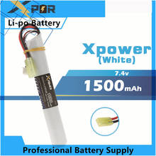 1pc 18650 Power Xpower RC Lipo battery 7.4V 1500MAH 30C AKKU Mini Airsoft toys Gun Battery RC model 2024 - buy cheap