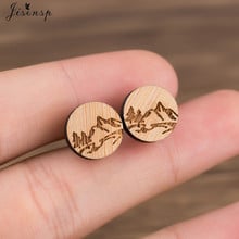 Jisensp Fashion Snow Mountain Earrings for Women Wooden Tree Earings Mountain Bike Earing Accessories Jewelry Brincos oorbellen 2024 - buy cheap