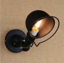 Black RH Iron Wrount Vintage Wall Light In Style Loft Industrial Wall Lamp Sconce Arandela Wandlamp 2024 - buy cheap