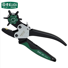 LAOA Technical grade 6 in 1 Multi-fonction Leather Punch Pliers Professional Punch Portable Book  Belt Repair Tool 2024 - buy cheap