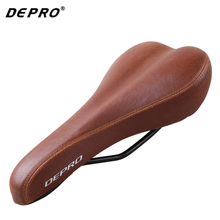 Depro-selim de couro pu para bicicleta, acessório para bike de estrada, mtb, marrom, preto e marrom 2024 - compre barato