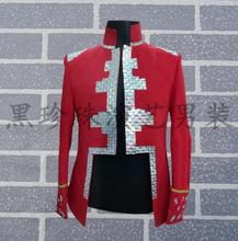 Disfraz de ladrillo real para hombre, chaqueta de baile, estilo retro, Punk, para cantantes 2024 - compra barato
