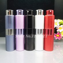 10pcs/lot 15ml Portable Can Be Rotated Aluminum Refillable Perfume Bottle With Sprayer Empty Rotating Parfum Atomizer Cosmetic 2024 - buy cheap