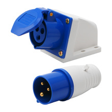 16 Amp 3 Pin Industrial Plug or Socket 220-250V Weatherproof IP44 2P 2024 - buy cheap