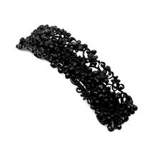 Vintage Retro Luxury Metal Alloy Flower Black Crystal Rhinestone Hair Barrette Clip For Women Girls Hair Jewelry Accessories 2024 - buy cheap