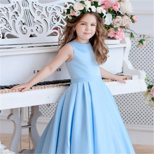 New Arrivals Elegant Flower Girls Tulle Ball Gowns Girl Dresses Princess Party Wedding Gowns with Big Sash Special Pageant Dress 2024 - buy cheap