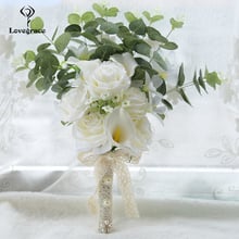 Lovegrace 2019 Hot Wedding Bouquet Succulent Plants Green Artificial Bridal Bouquets Women Bouquet De Mariage Decoration Prom 2024 - buy cheap