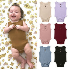 2019 Baby Girl boy summer clothing Knit Romper Jumpsuit Outfits Summer for Kid clothes toddler Children newborn 2024 - buy cheap