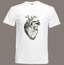 Hot New 2019 Summer Fashion Heart T Shirt Vintage Anatomical Heart Biology Anatomy Medical Small TO XXXL Tee Shirt 2024 - buy cheap