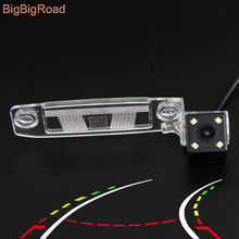 BigBigRoad Автомобильная интеллектуальная динамическая траектория треков камера заднего вида для Hyundai акцентная Соната Sorento Elantra Terracan Tucson 2024 - купить недорого