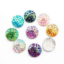 Wholesale 100pcs/lot Multicolour Bubble Resin Snap Button Charms Fit 18mm/20mm DIY Snap Bracelet & Bangles Jewelry 2024 - buy cheap