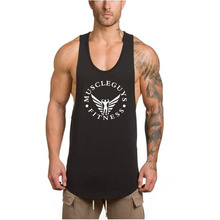 Muscleguys-Camiseta sin mangas de algodón para hombre, ropa de entrenamiento para Fitness, culturismo, informal 2024 - compra barato