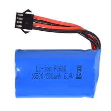 6.4v 800mah 15C 16500 Li-ion Battery RC Car battery SM-4P Plug For  RC Car& Remote Control Toys 2024 - buy cheap