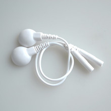 10 pares 17cm fio de chumbo eletrodo branco, cabos de conexão para conectar dez/ems aparelho de massagem decorativo 2024 - compre barato